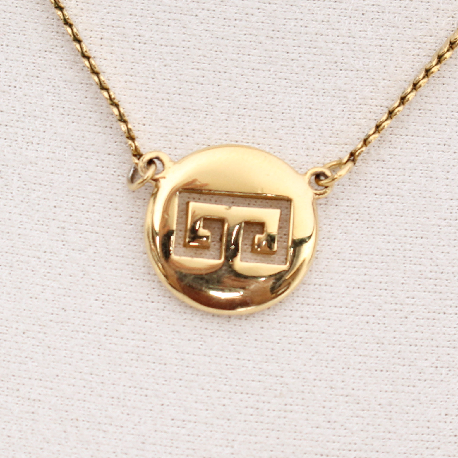 Givenchy Logo Circle Pendant