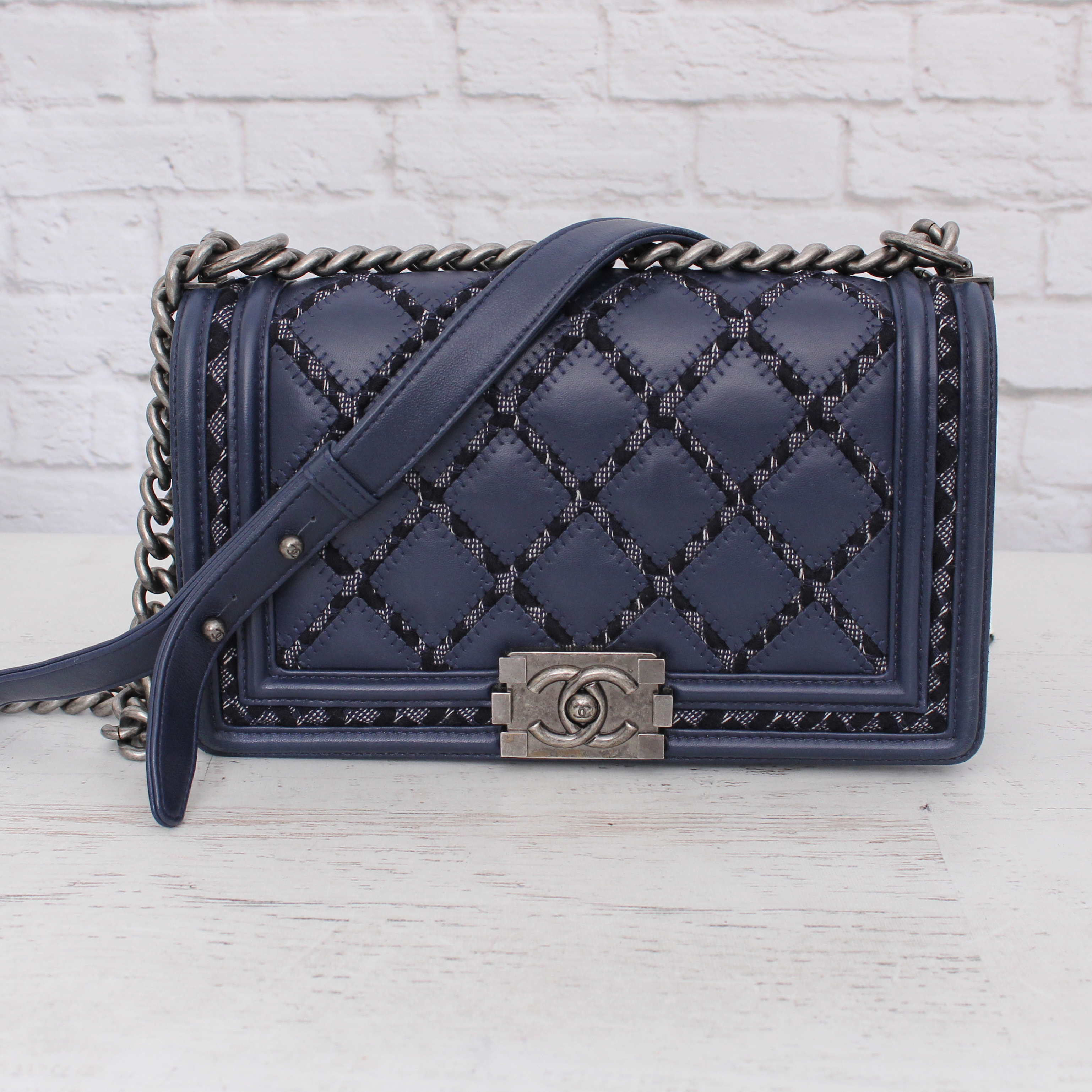 Chanel Tweed Double Boy