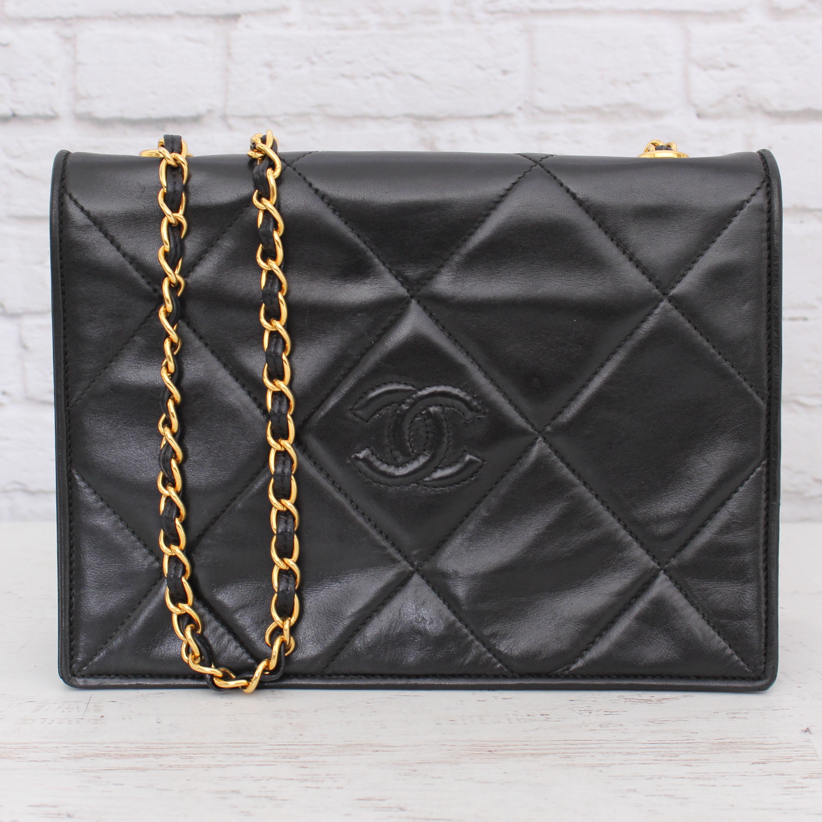 Chanel Push-Lock Quilted Flap