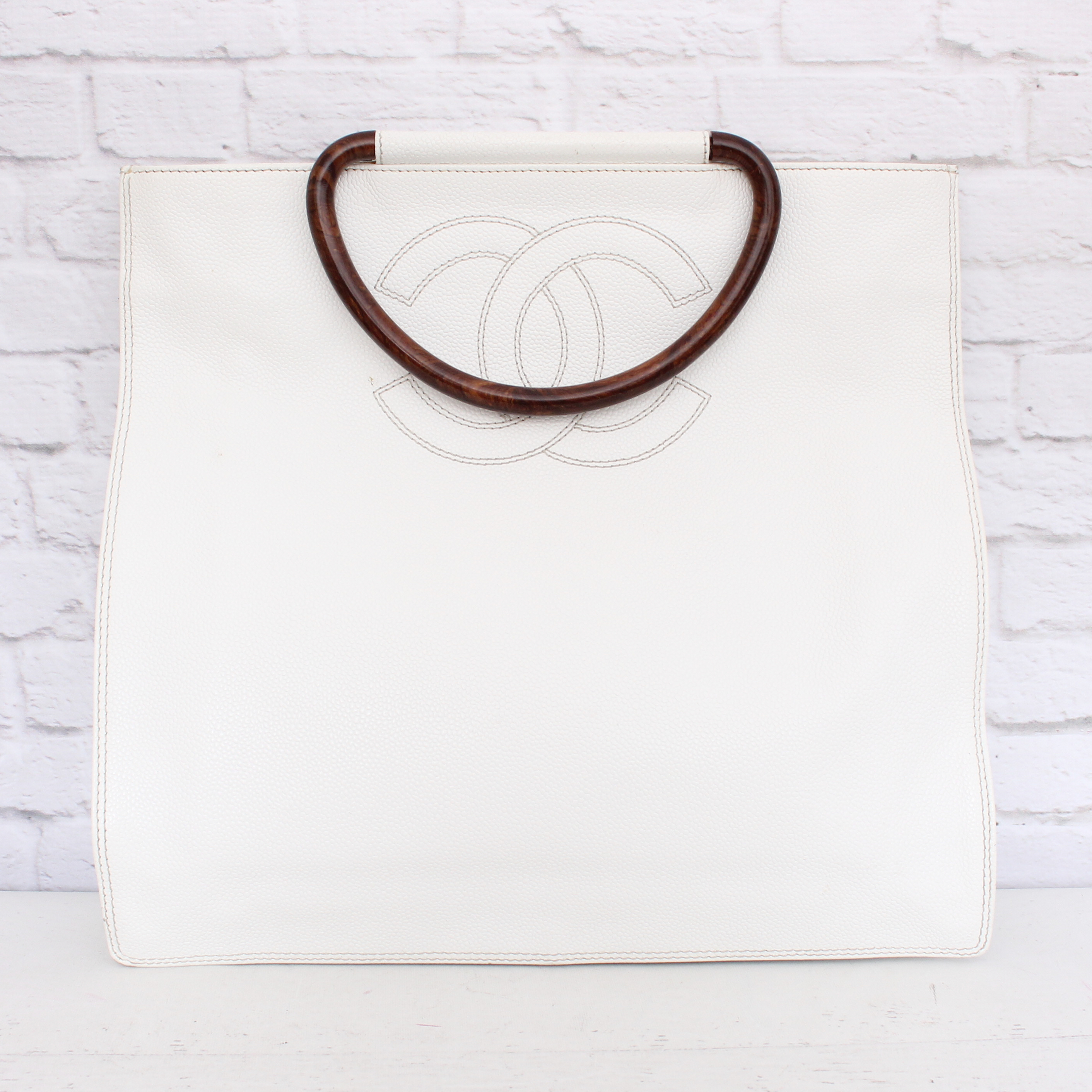 Chanel Wood Handle CC Tote