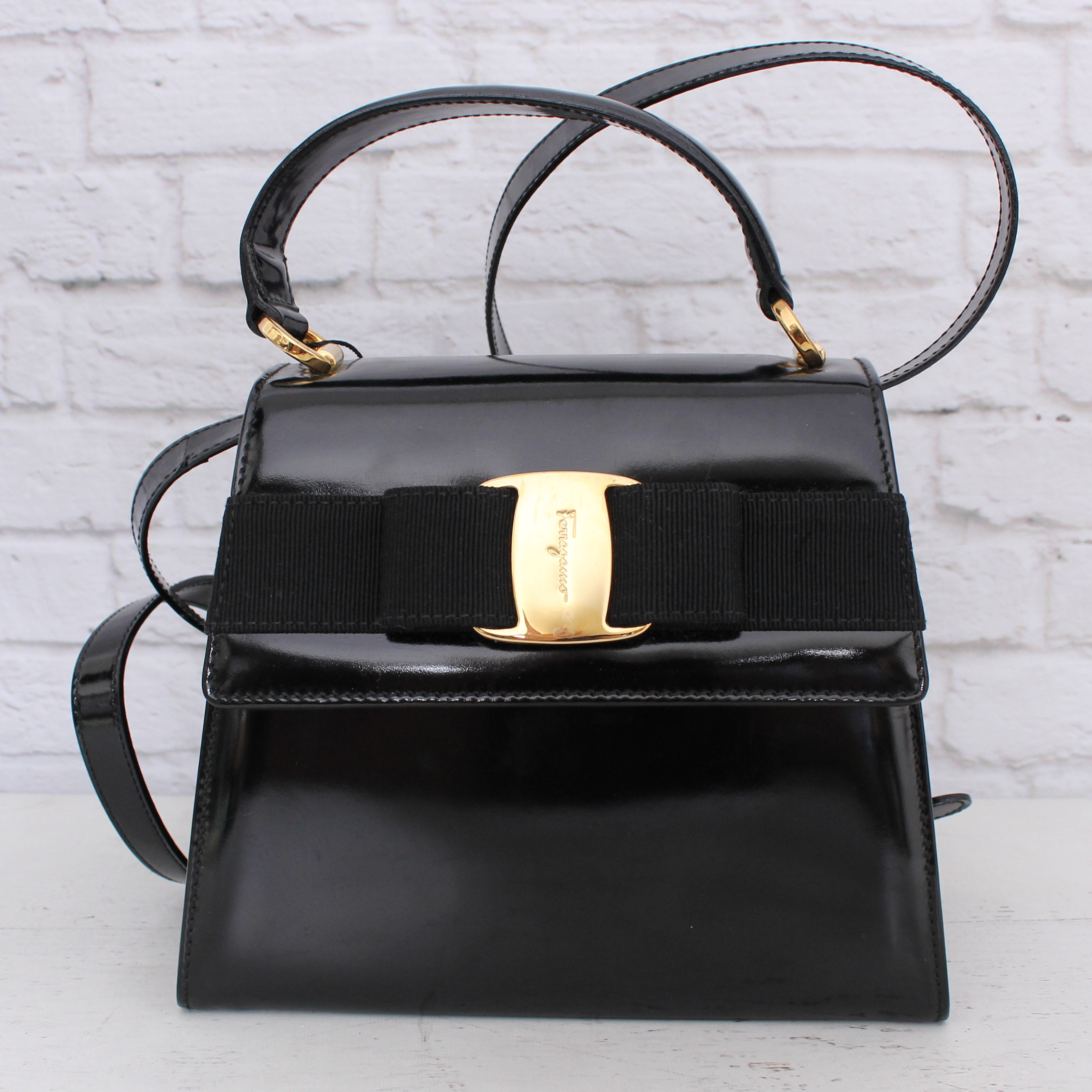 Ferragamo Vara Bow Top Handle