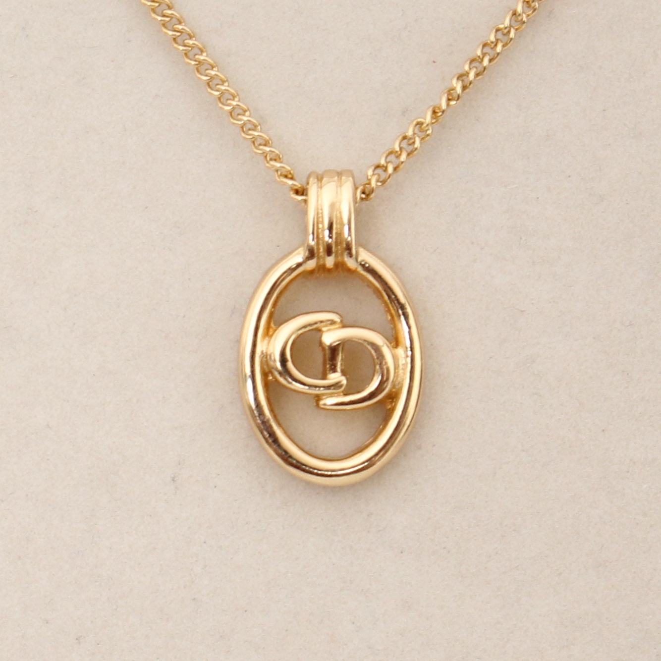 Dior CD Oval Pendant