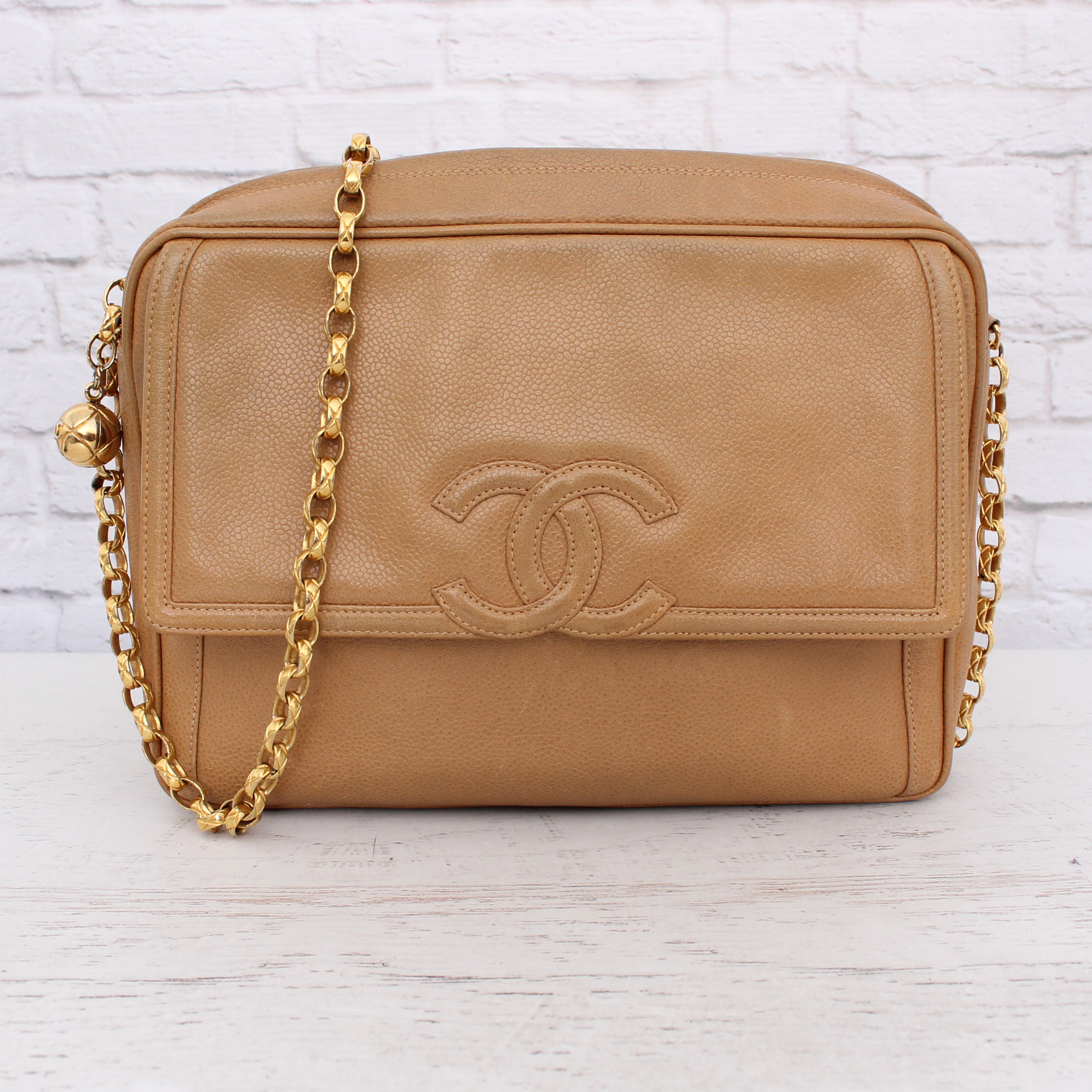 Chanel Caviar Skin Ball Charm Shoulder
