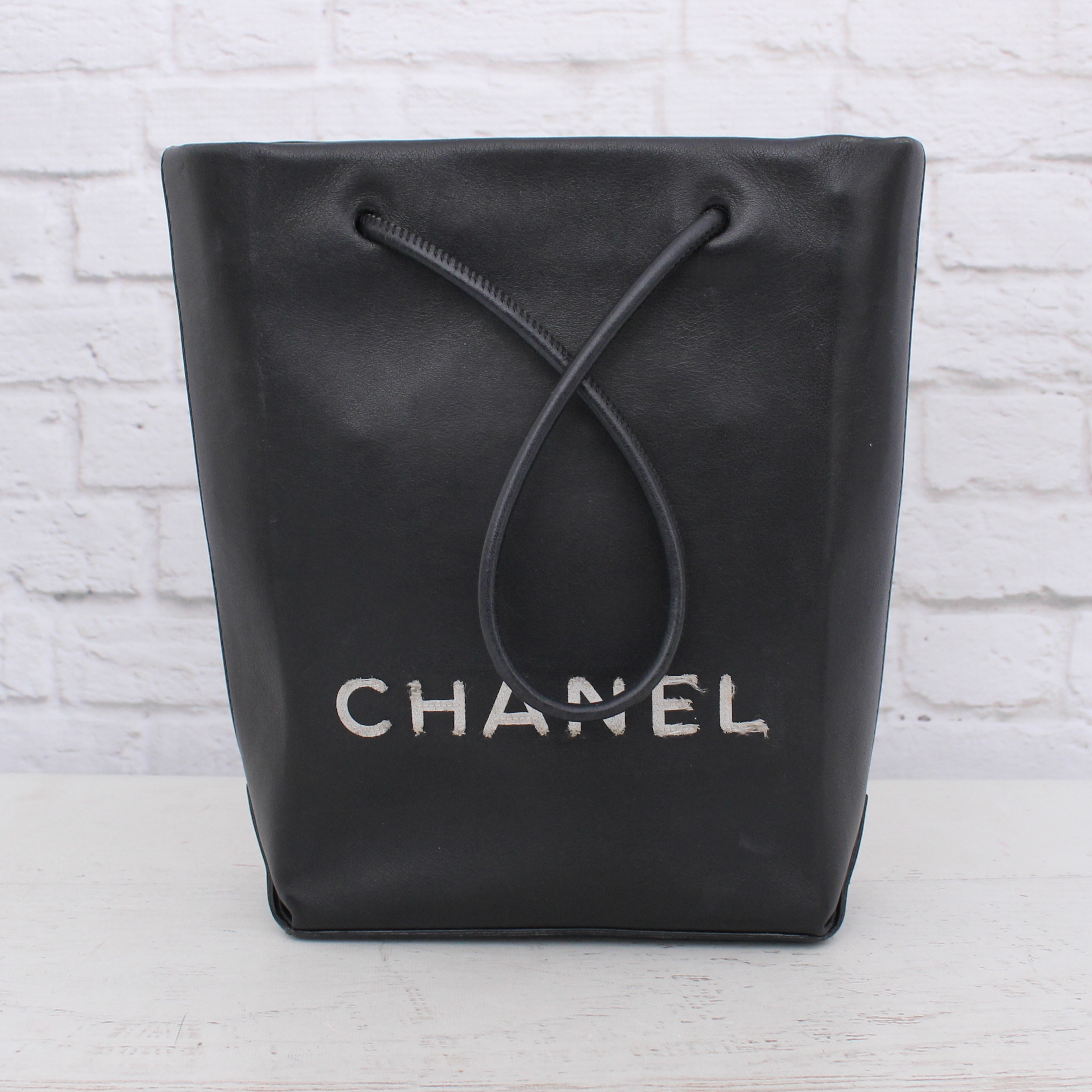 Chanel Lambskin Logo Tote