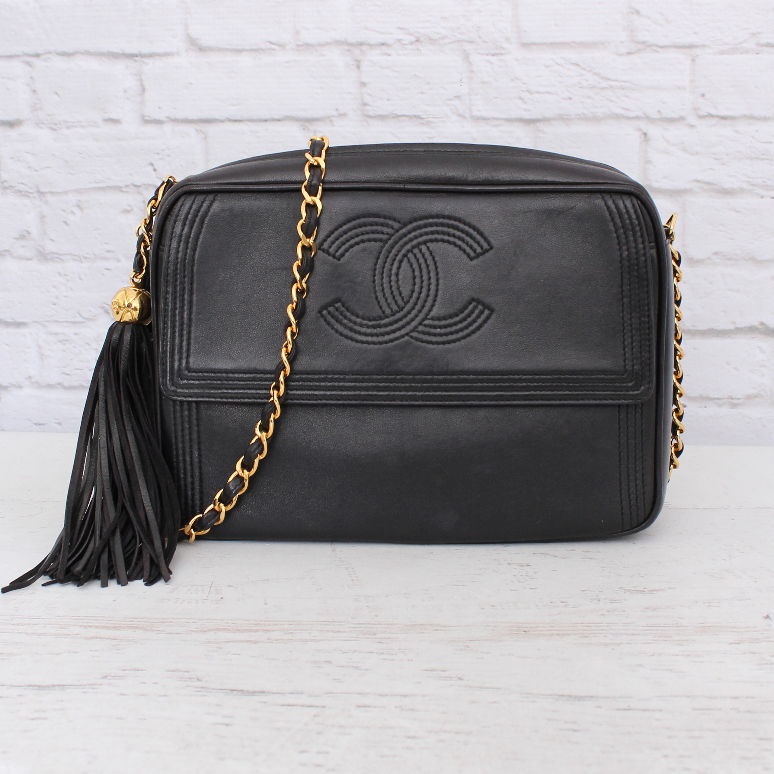 Chanel Quilted CC Camera Tassel