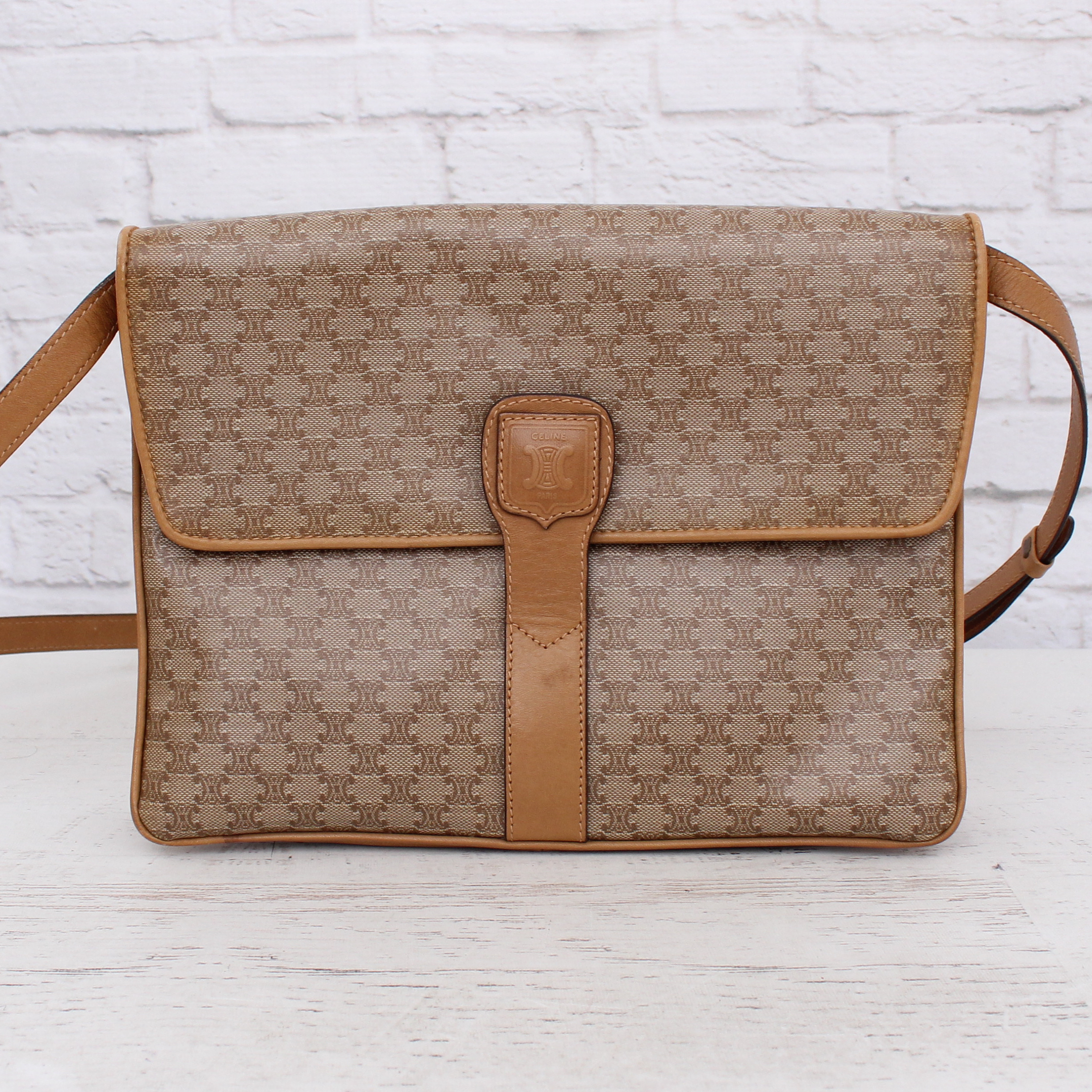 Celine Macadam Canvas Shoulder