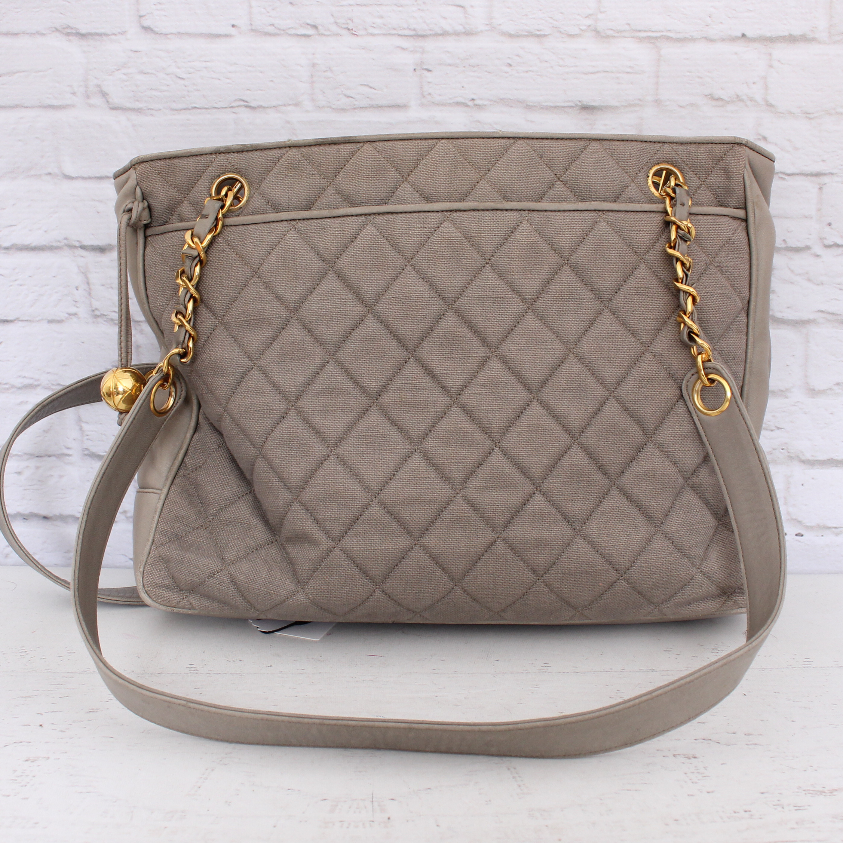 Chanel Quilted Canvas Shoulder