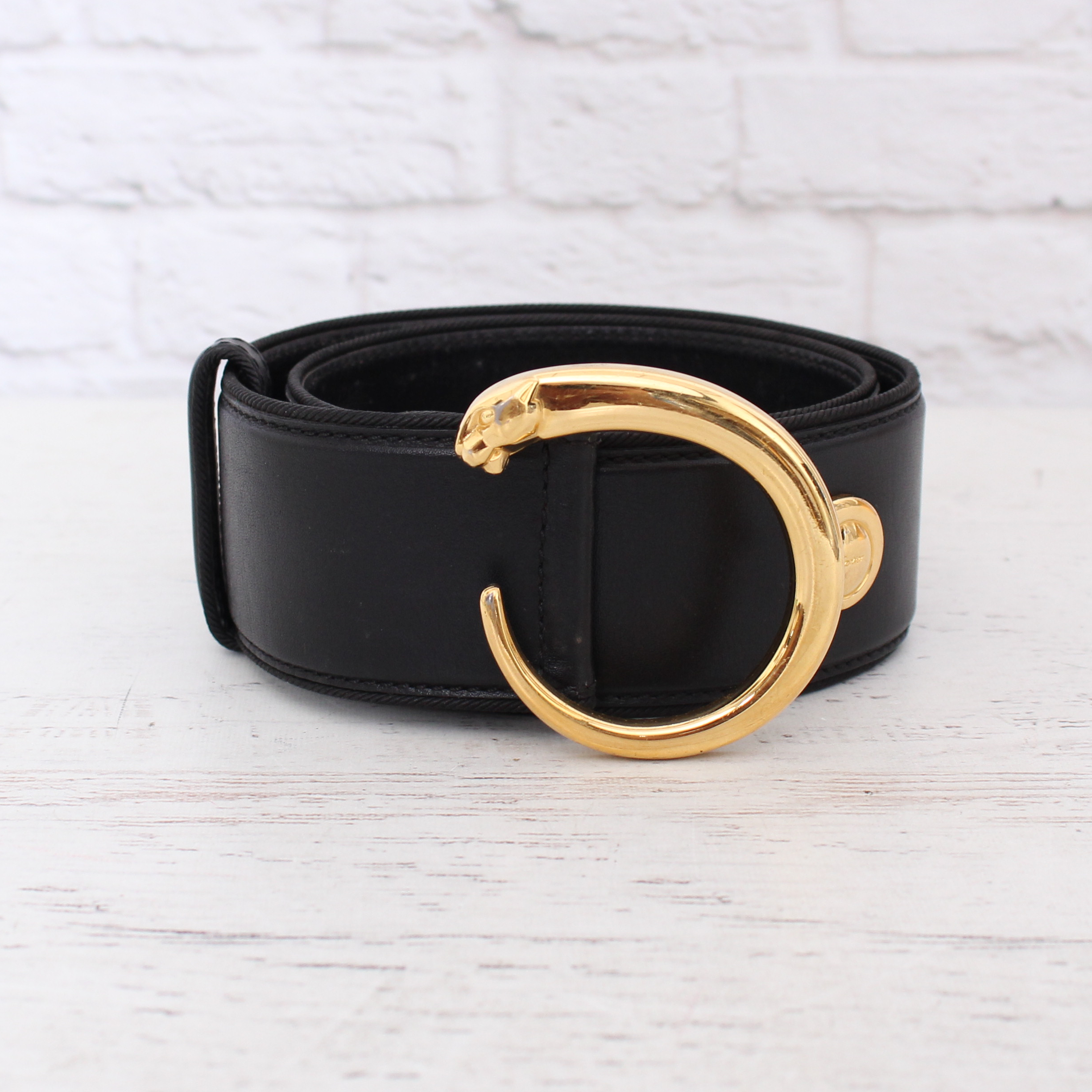 Cartier Panther Buckle Leather
