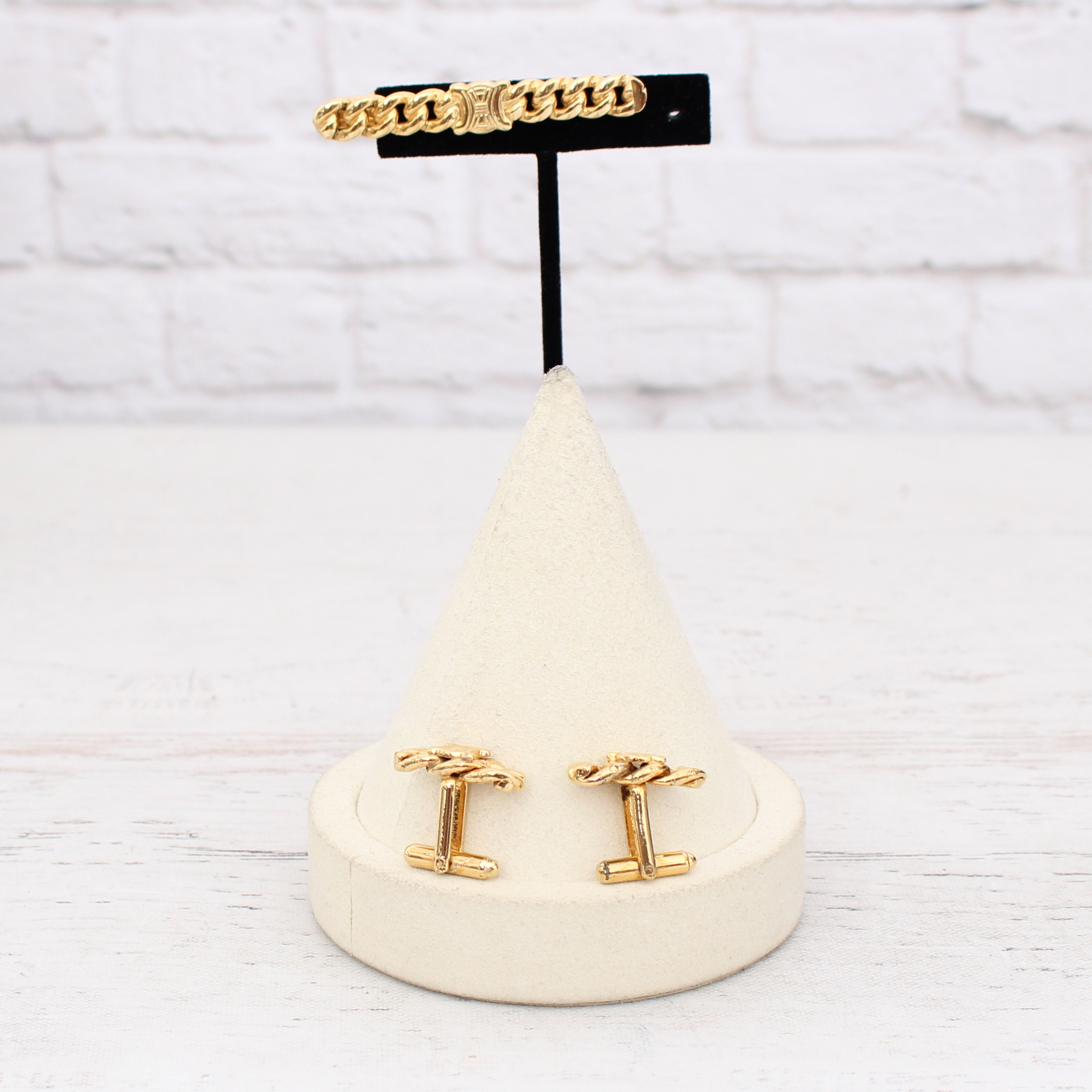 Celine Tie Pin and Cufflink Set