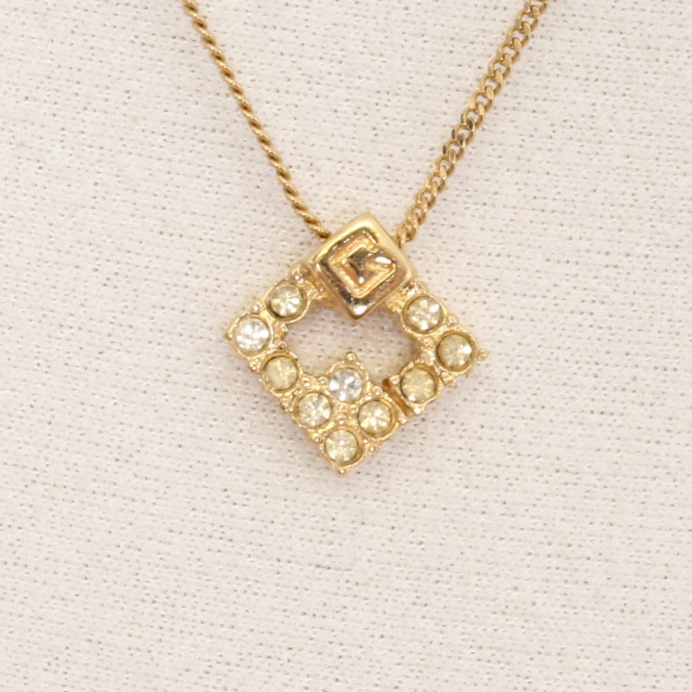 Givenchy G Logo Square Pendant