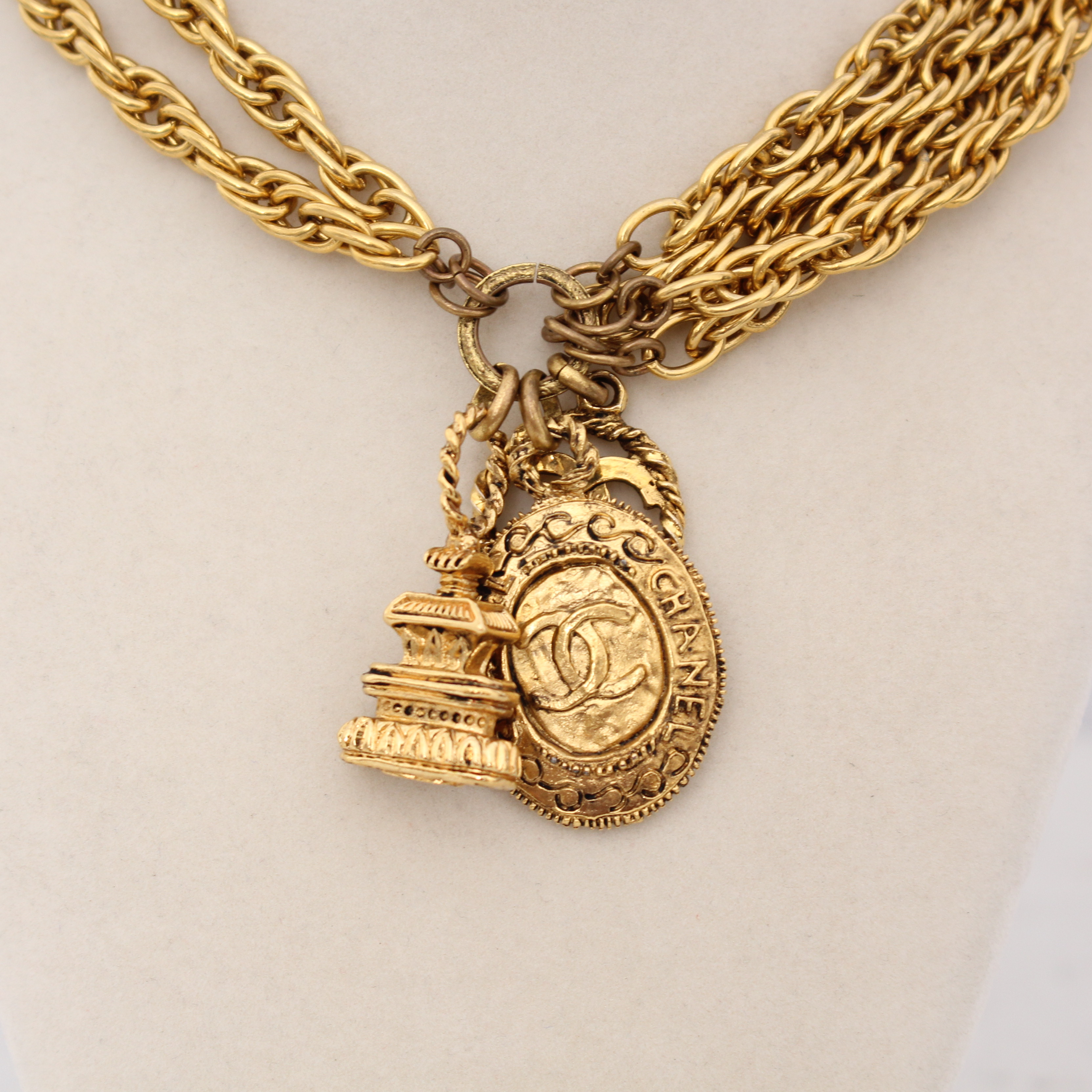Chanel Triple Coin Tower Charm