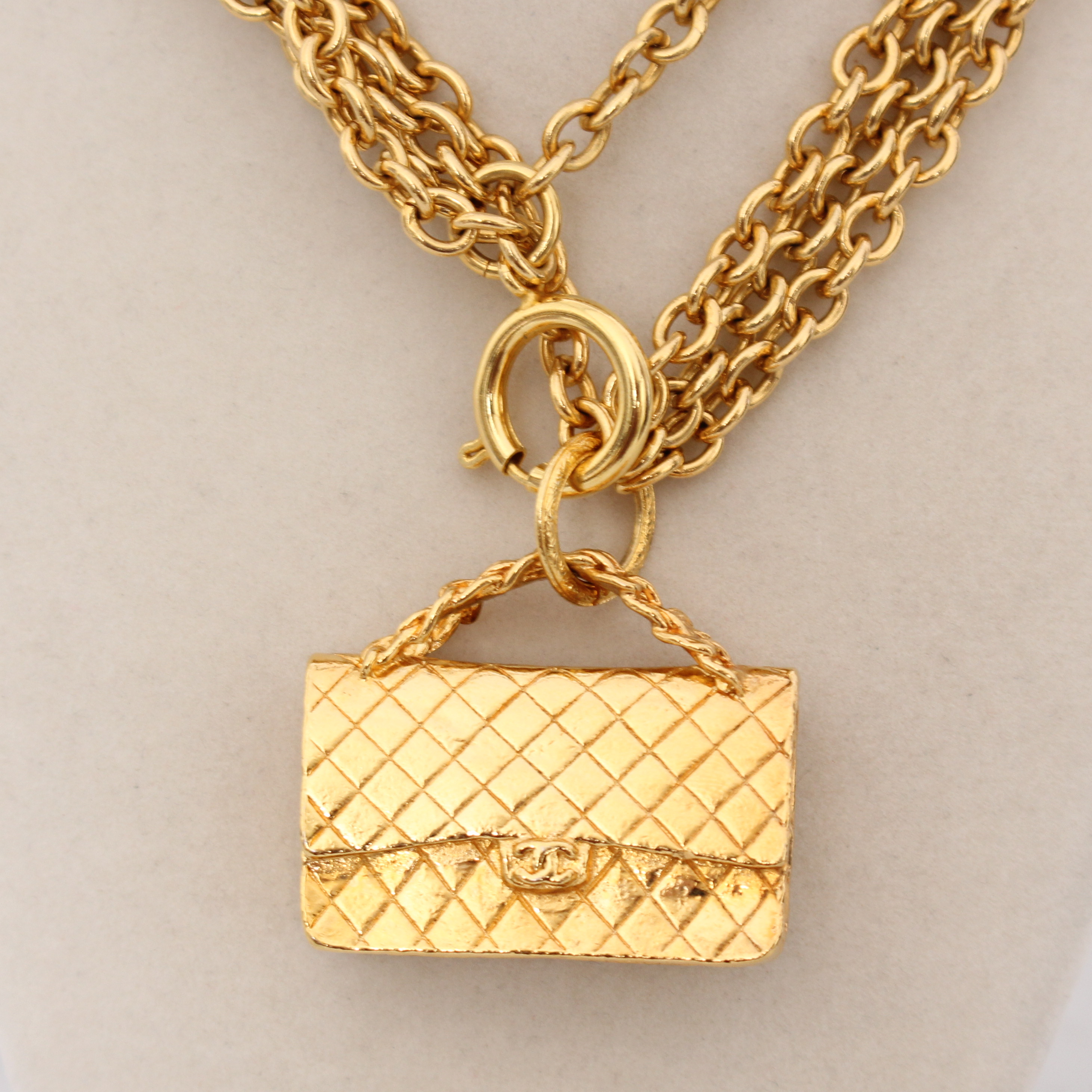 Chanel Quilted Flap Bag Motif Pendant