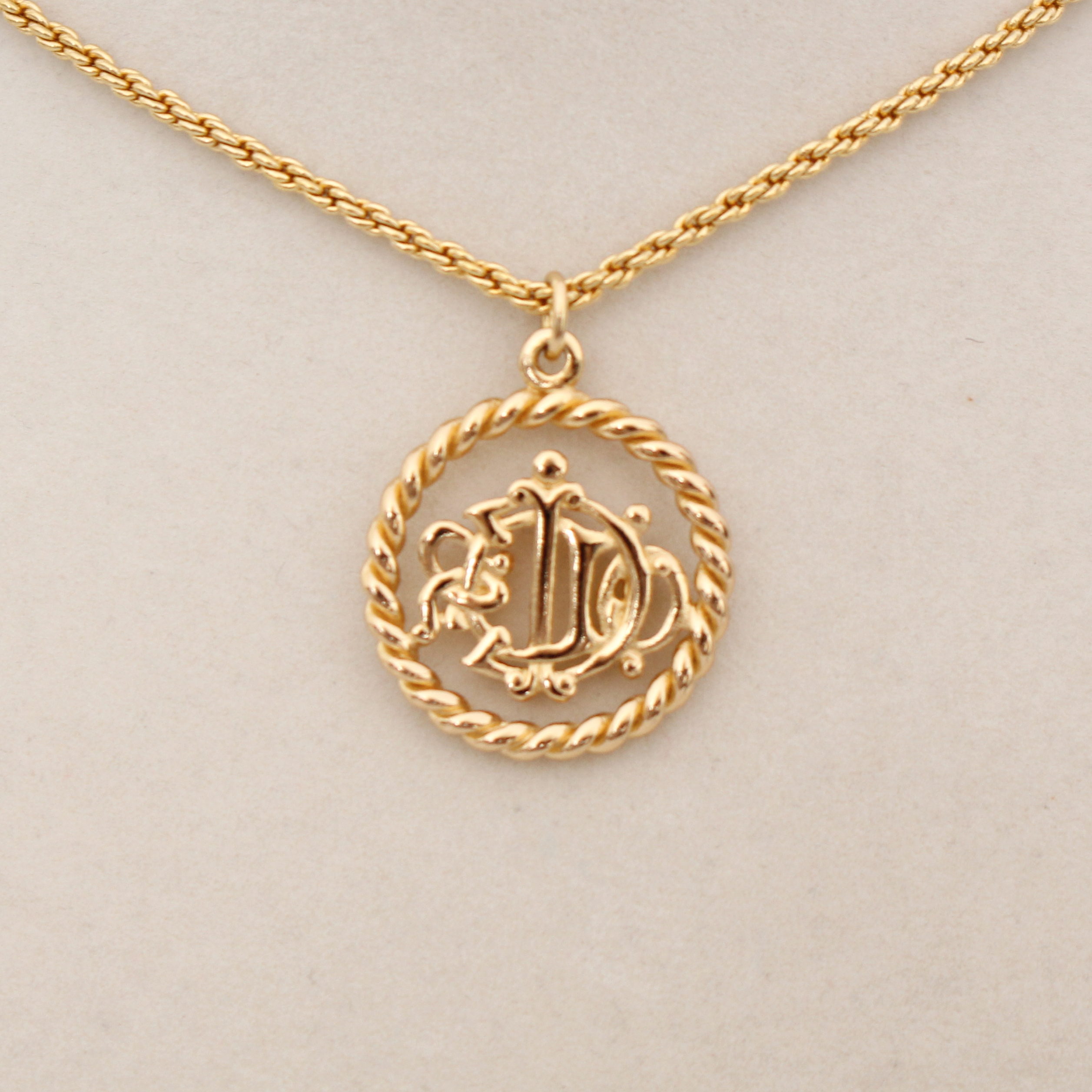 Dior CD Rope Logo Pendant