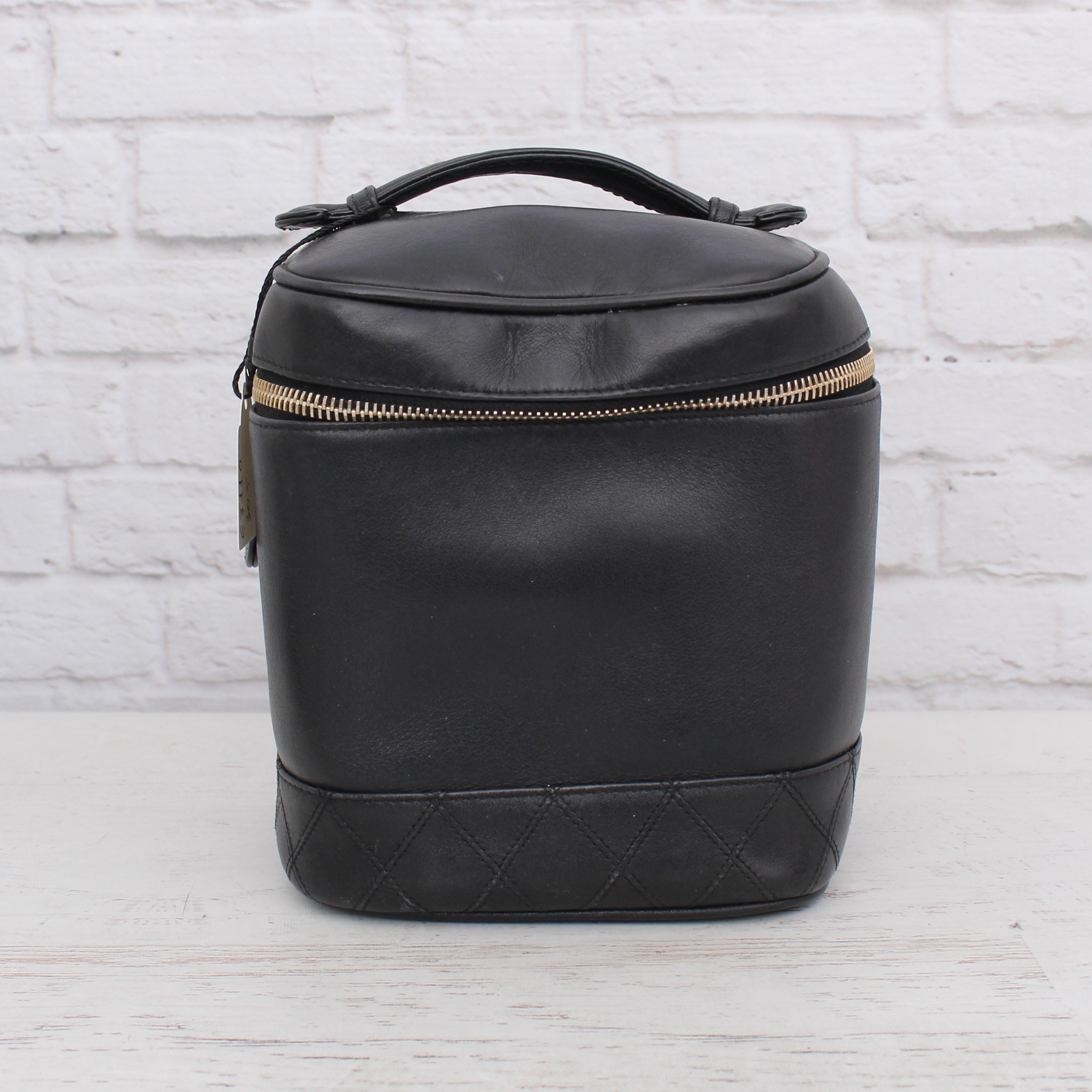 Chanel Leather Bicolor Vanity Case