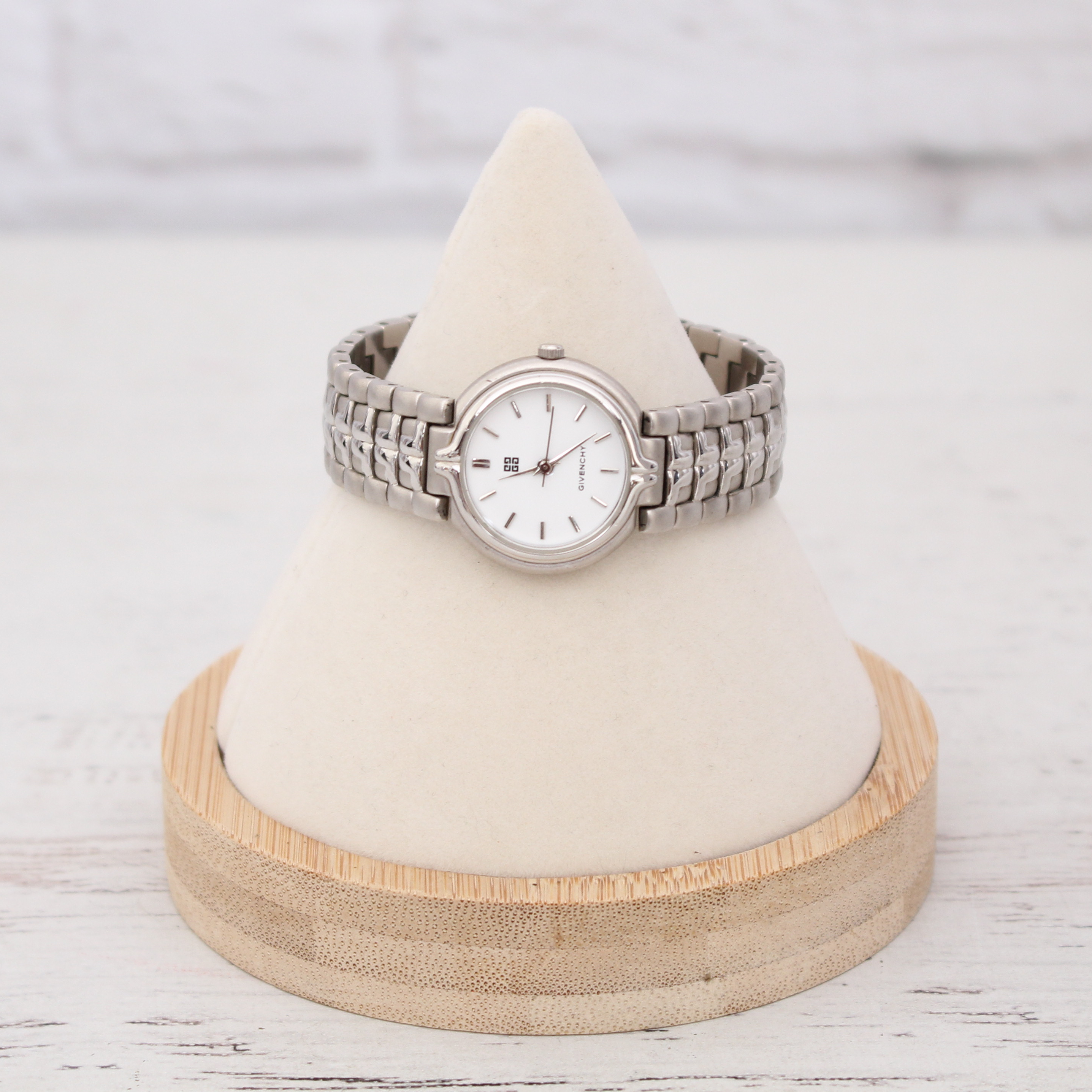 Givenchy White Dial Steel
