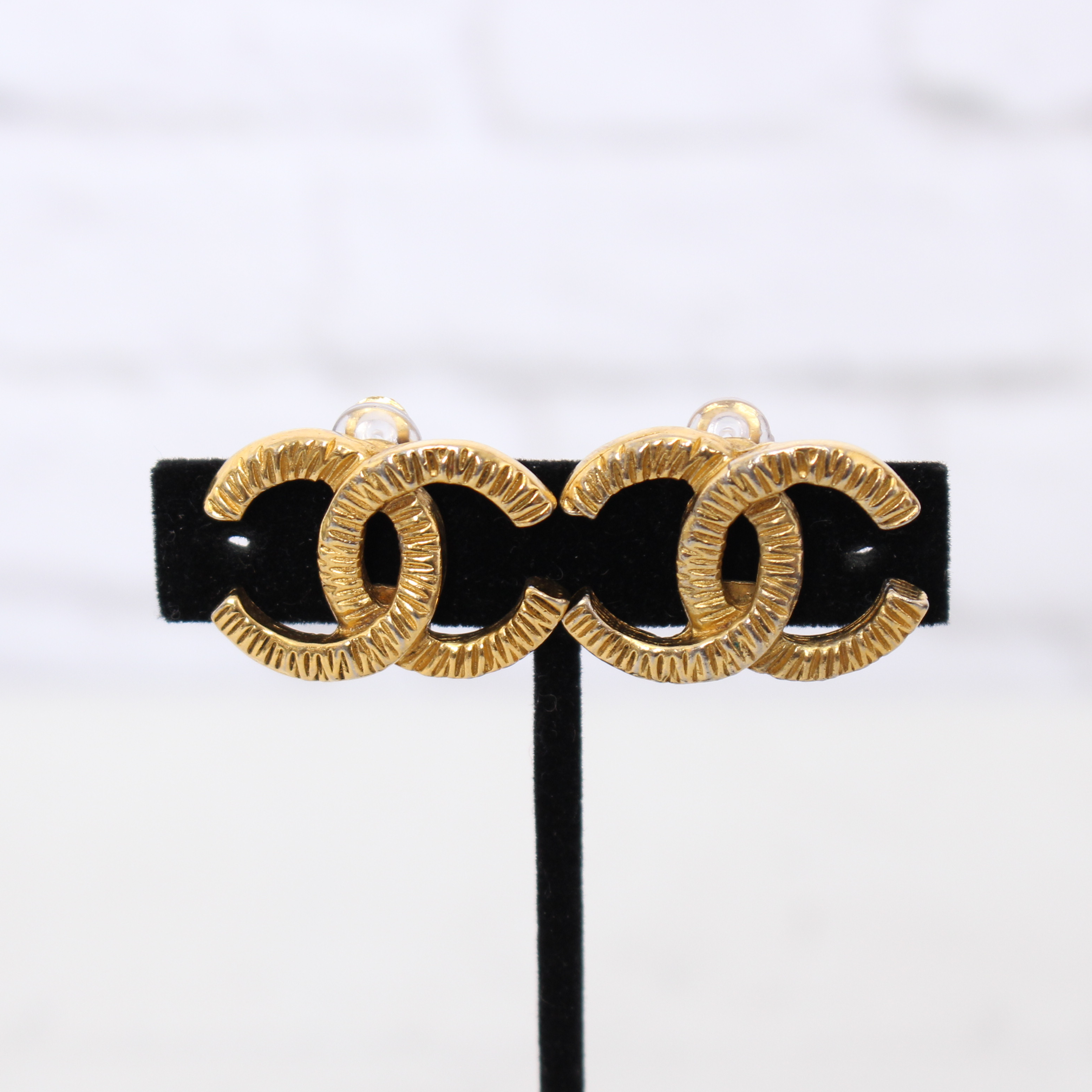 Chanel CC Textured Logo
