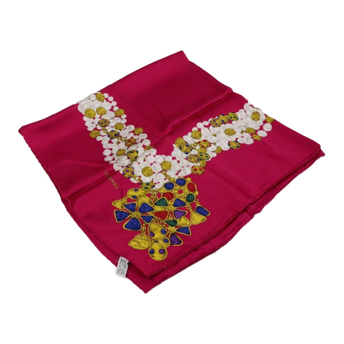 Chanel Printed Jeweled Necklace