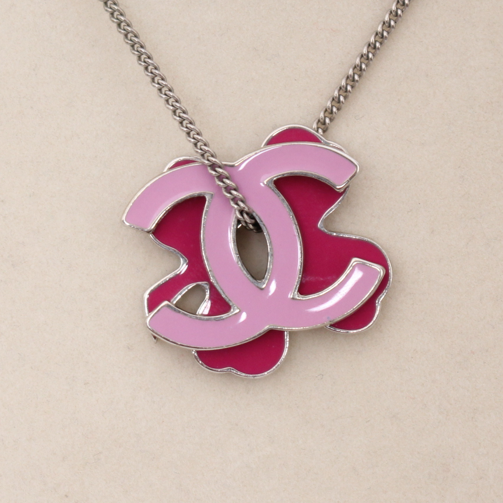Chanel CC Clover Pendant