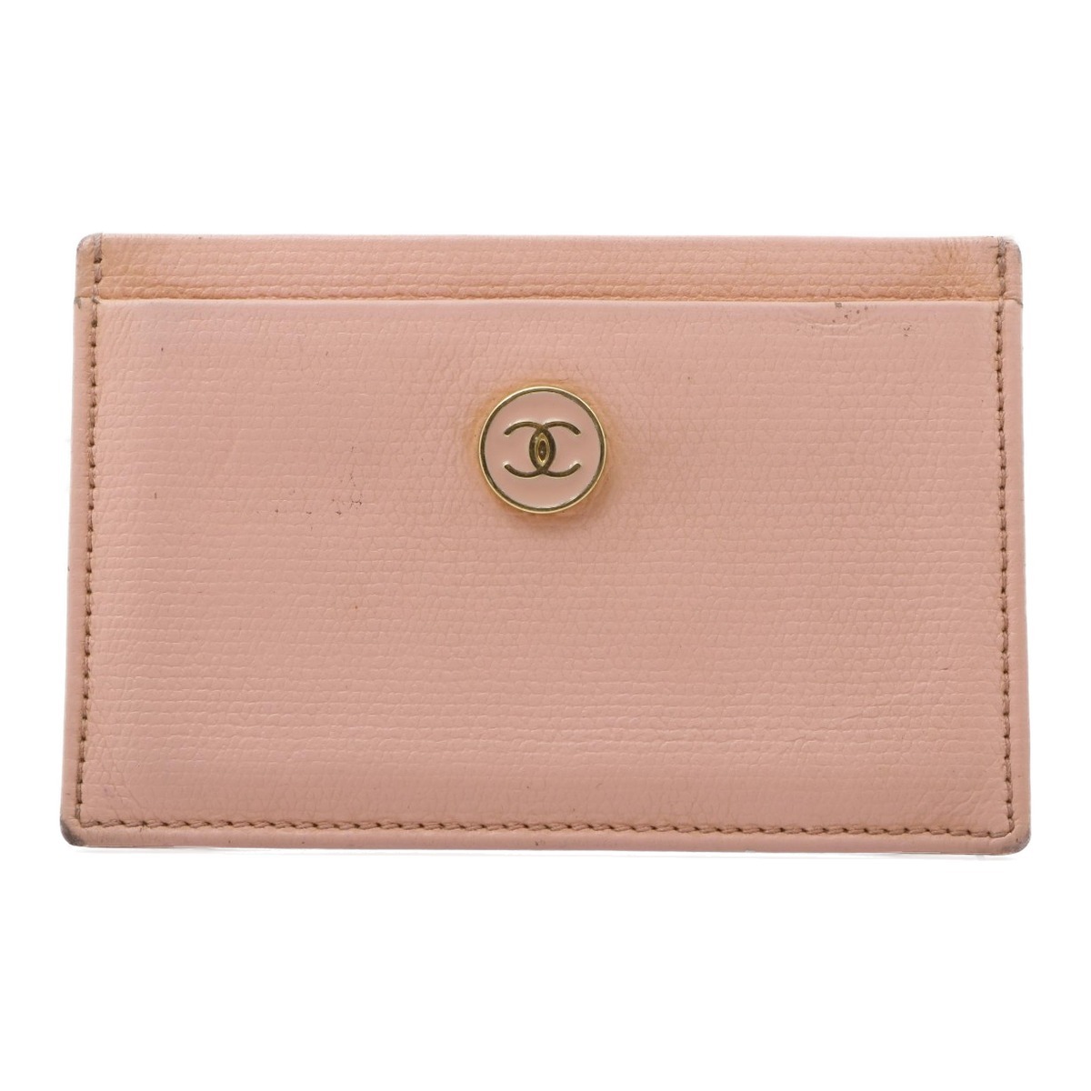 Chanel CC Button Leather