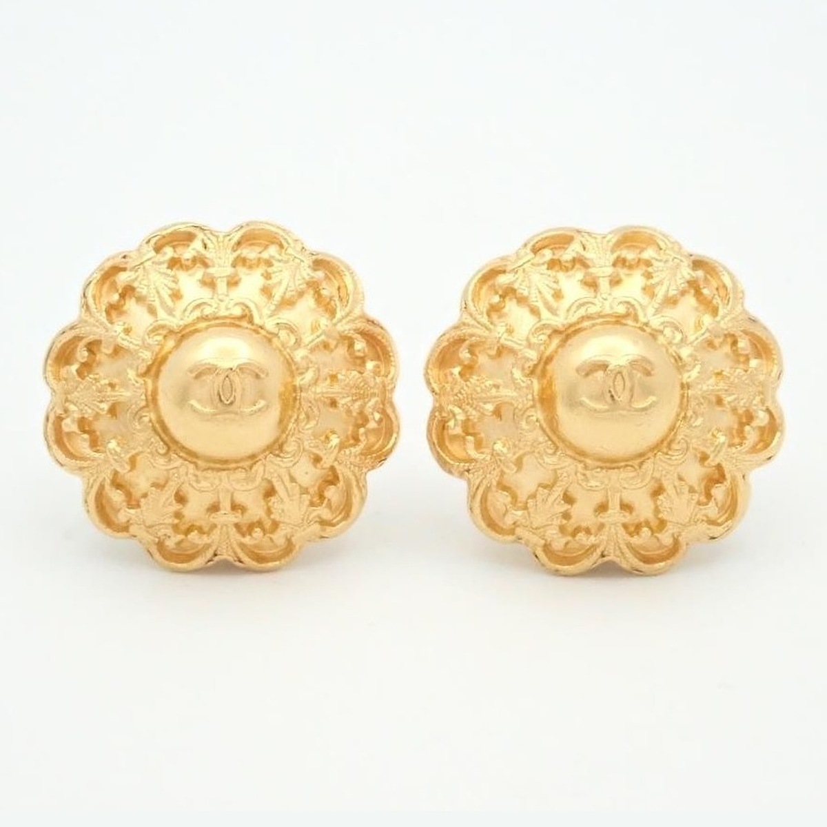 Chanel CC Carved Floral