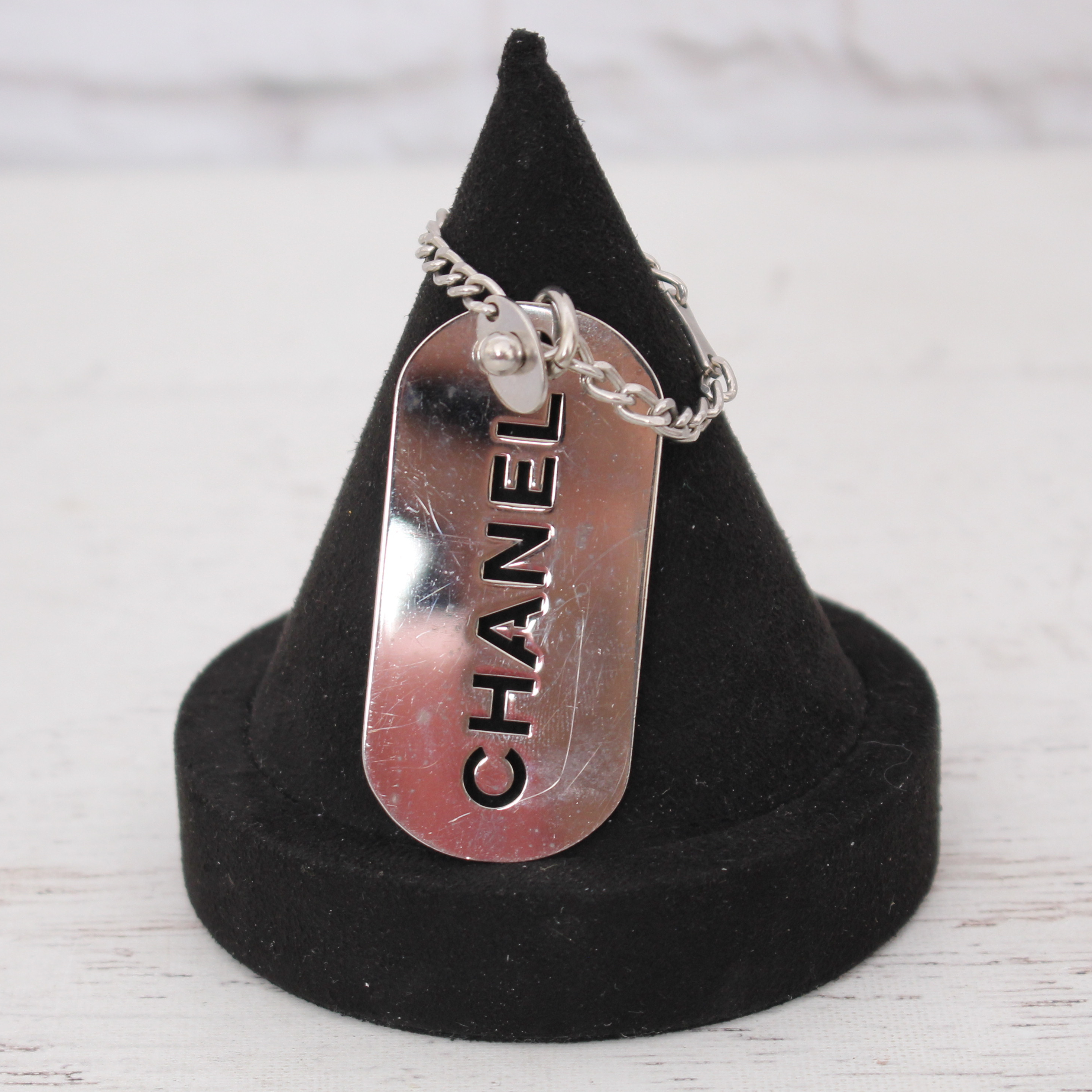 Chanel Logo Plate Bag Charm Color