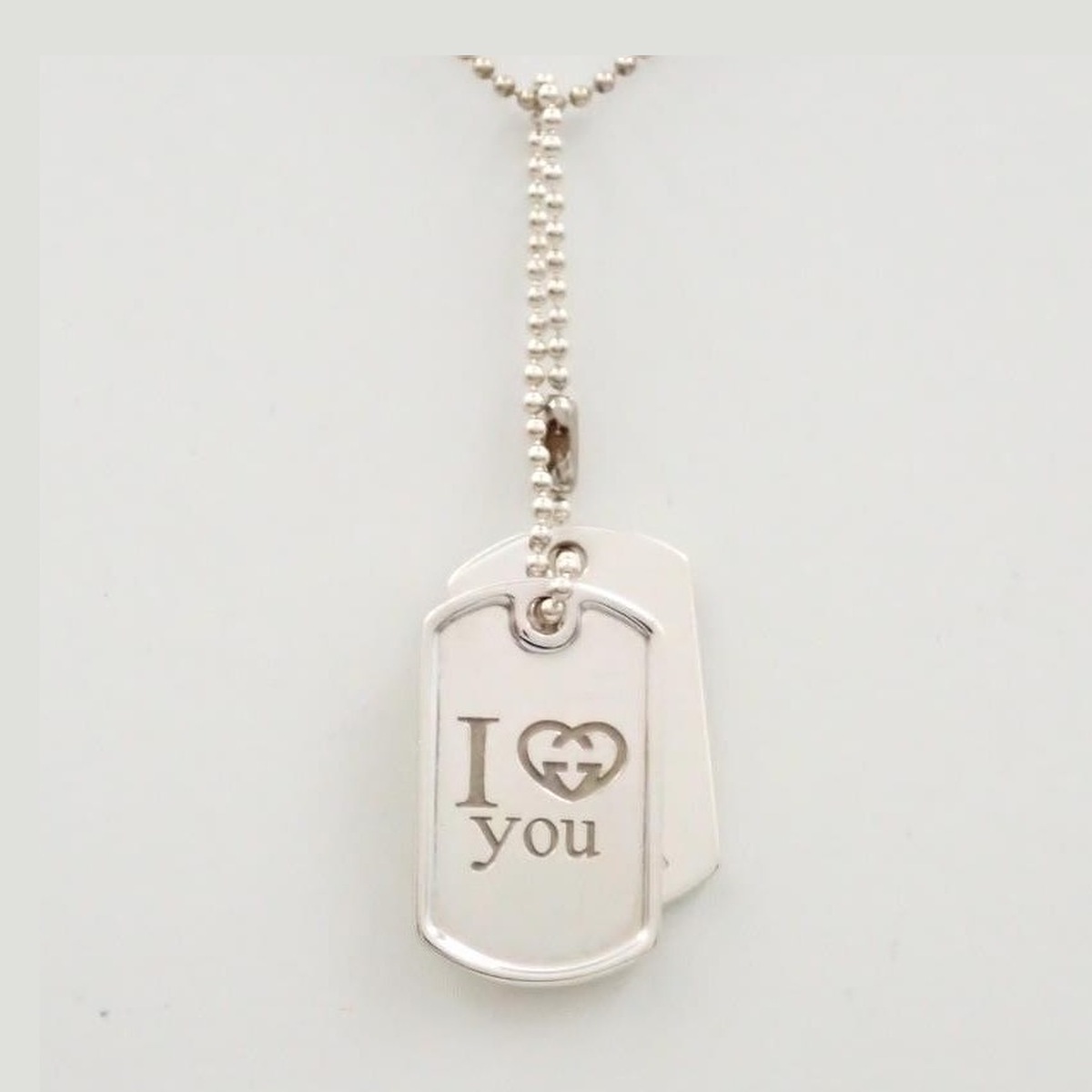 Gucci Logo Plate Pendant