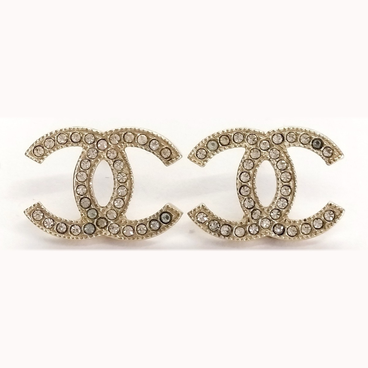 Chanel CC Rhinestone Stud