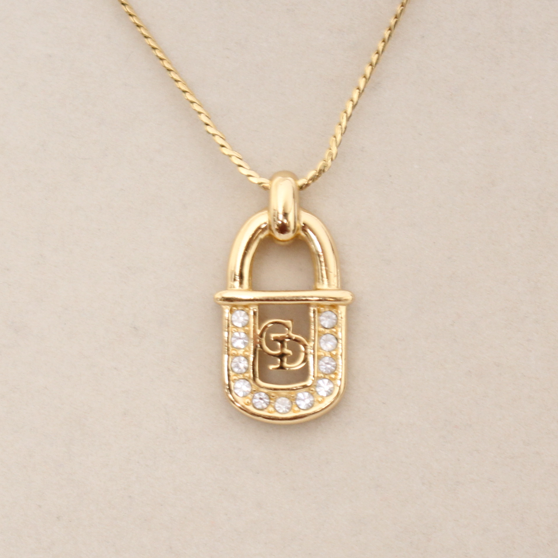 Dior CD Logo Padlock Pendant