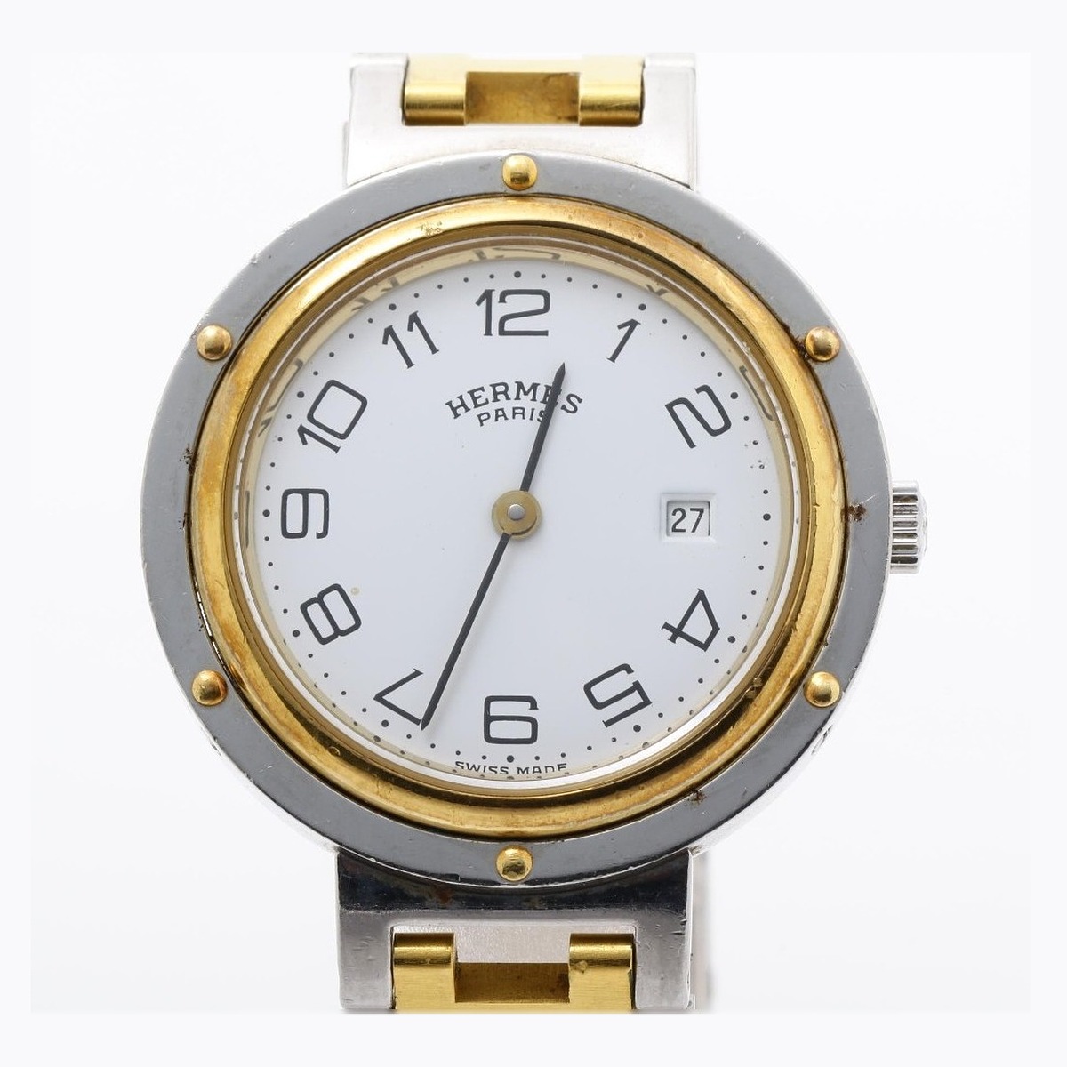 Hermes Clipper White Dial