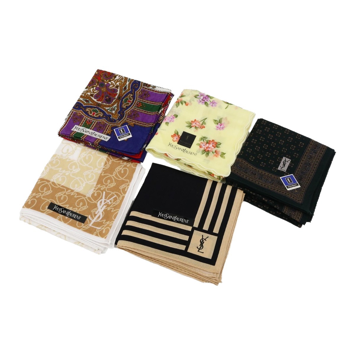 Saint Laurent Set of Handkerchiefs