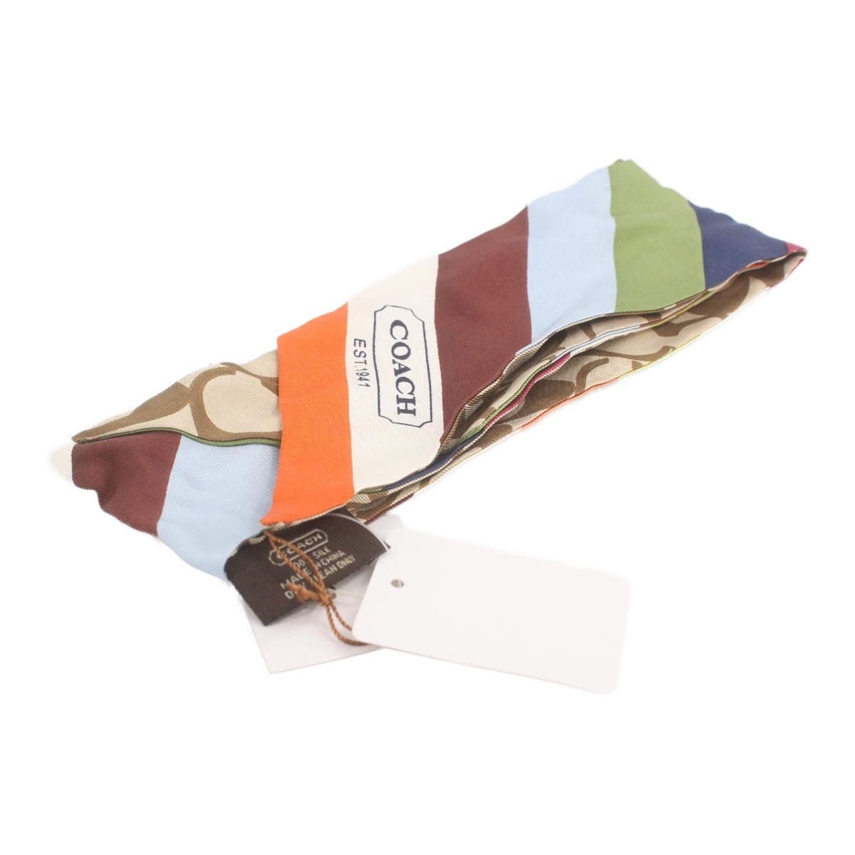 Coach Striped Signature Canvas