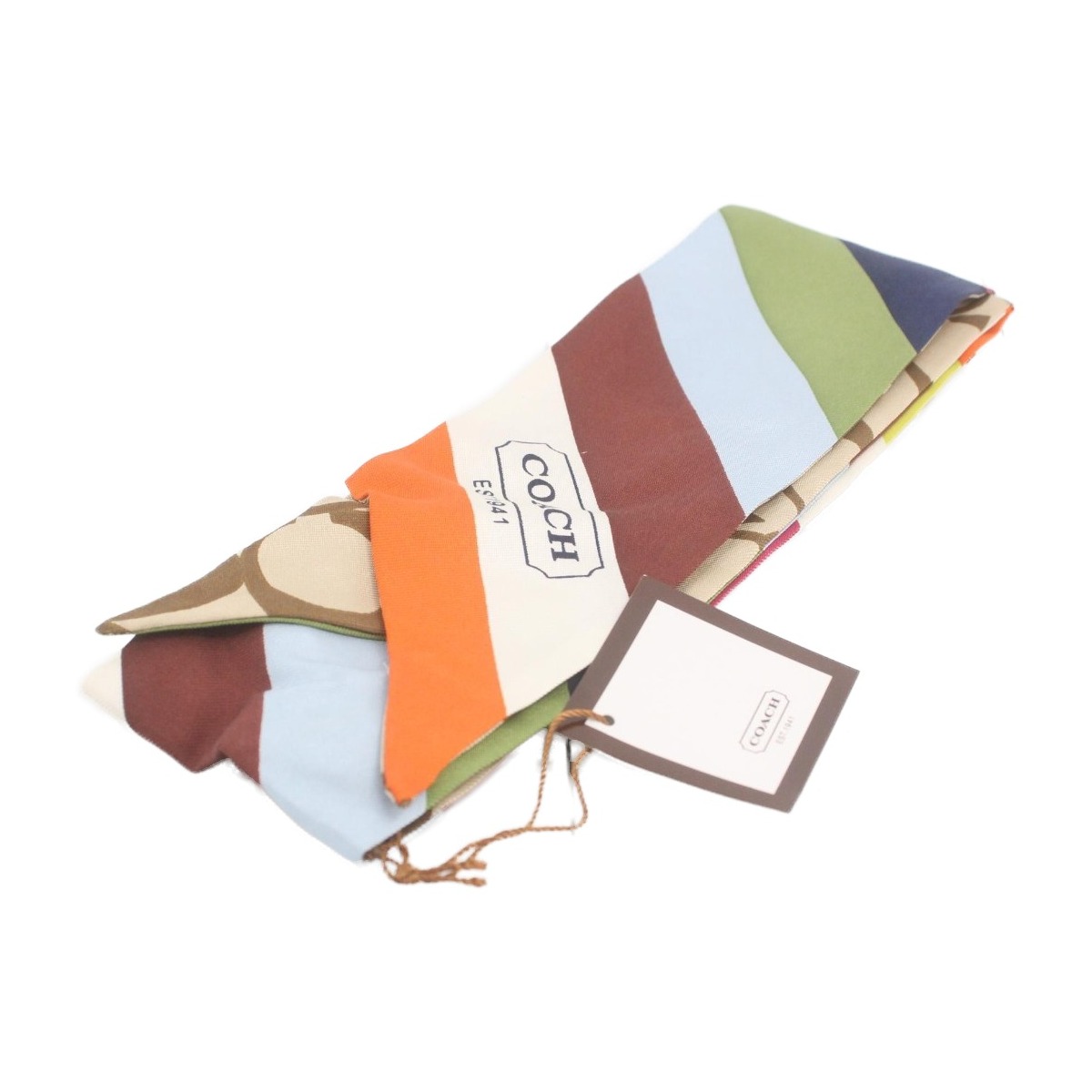 Coach Striped Signature Canvas