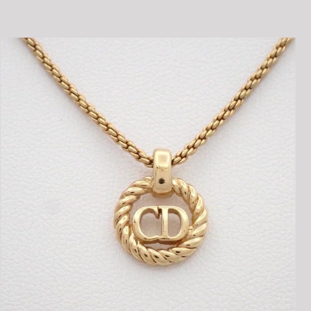 Dior CD Twisted Rope Pendant