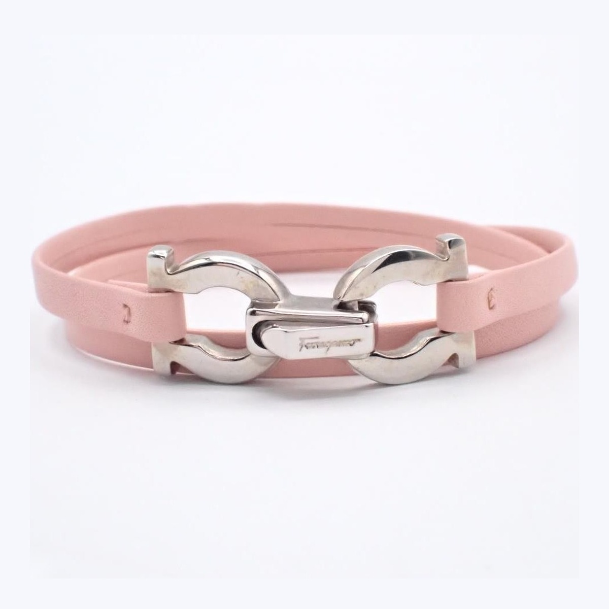 Ferragamo Double Wrap Buckle Leather