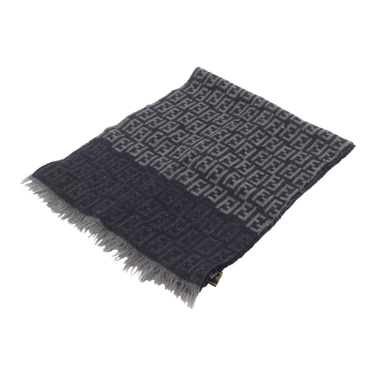 Fendi Zucca Fringed Muffler