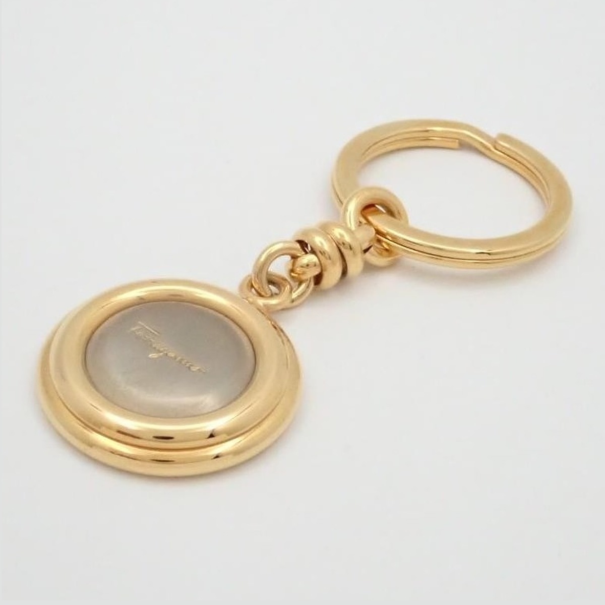 Ferragamo Logo Round Mirror