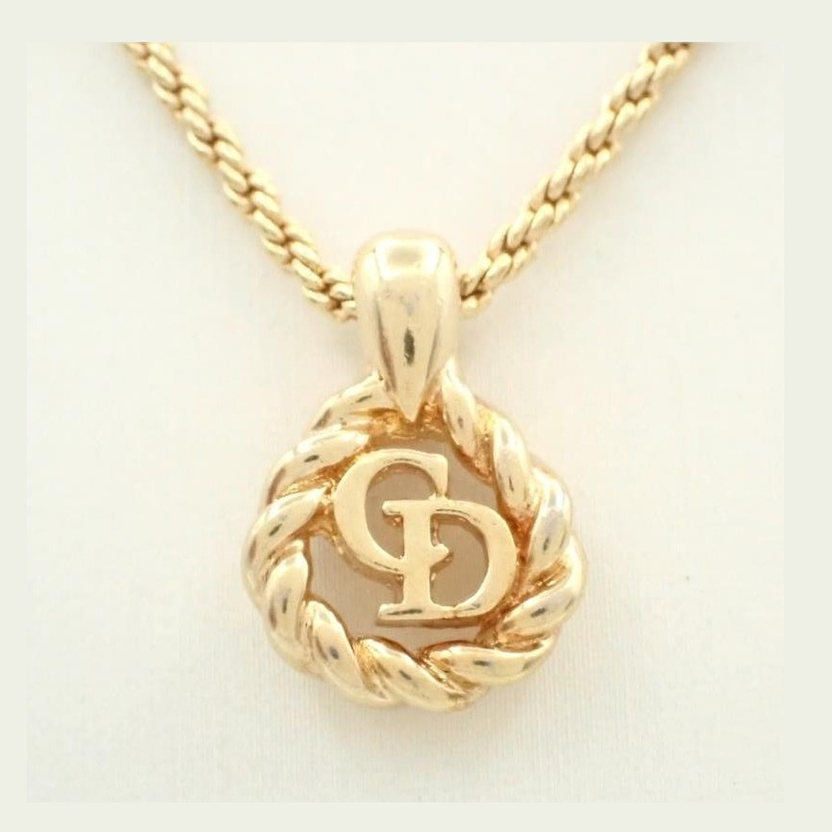 Dior CD Rope Medallion Pendant