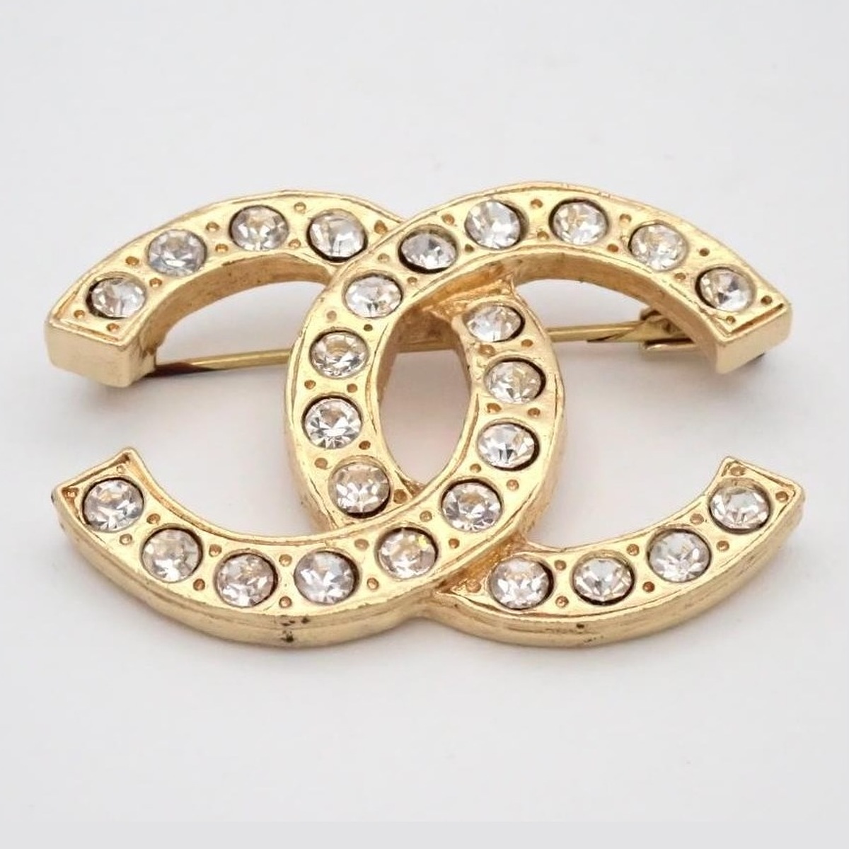 Chanel CC Crystal Pave Pin