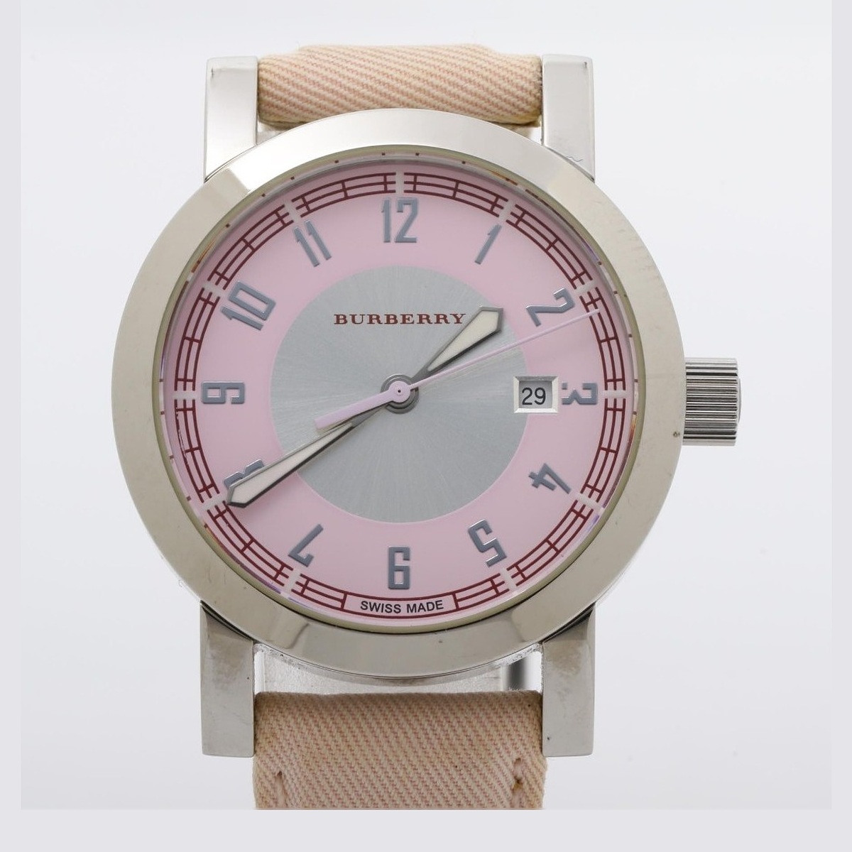 Burberry Round Pink Dial