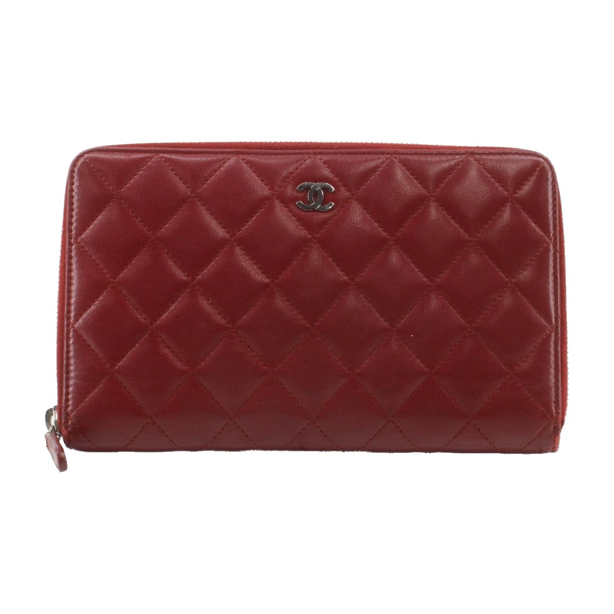Chanel Quilted Zip Around