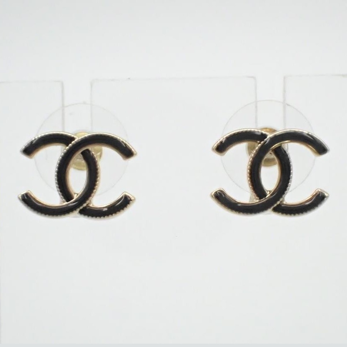 Chanel Black Enamel CC