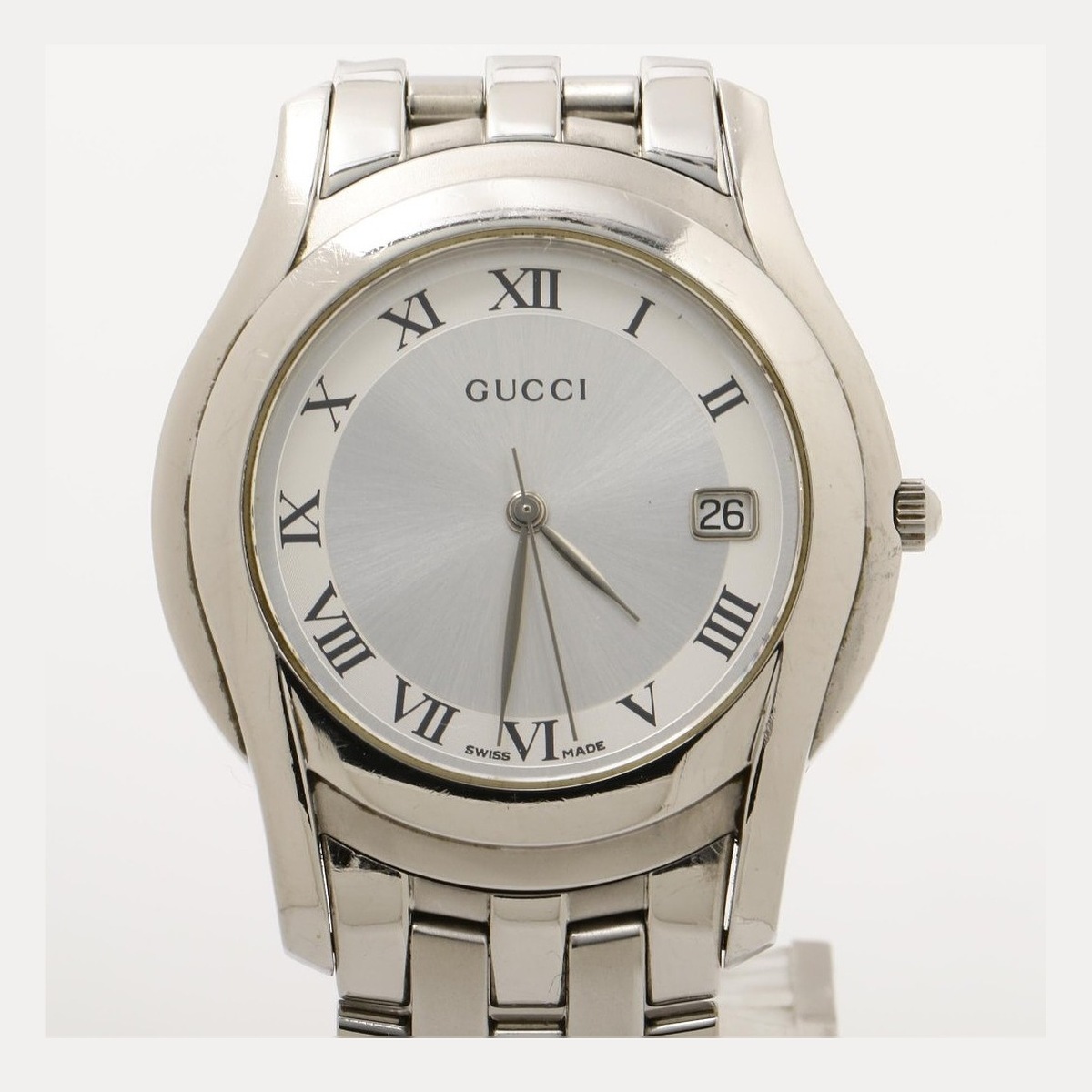 Gucci Round Silver Dial
