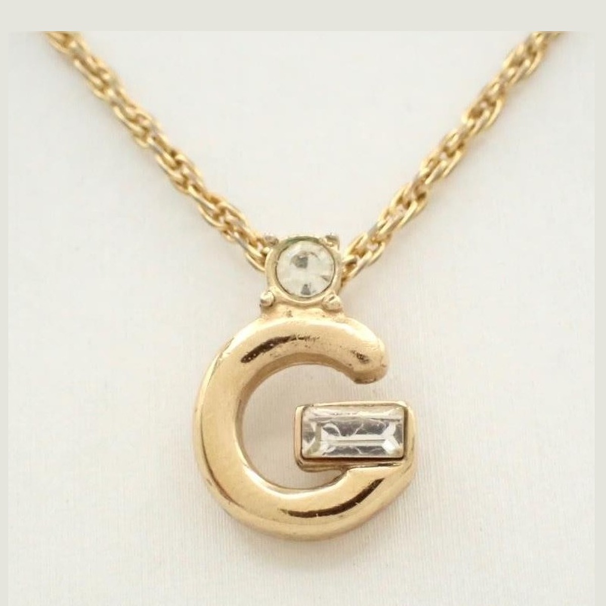 Givenchy G Logo Crystal Pendant