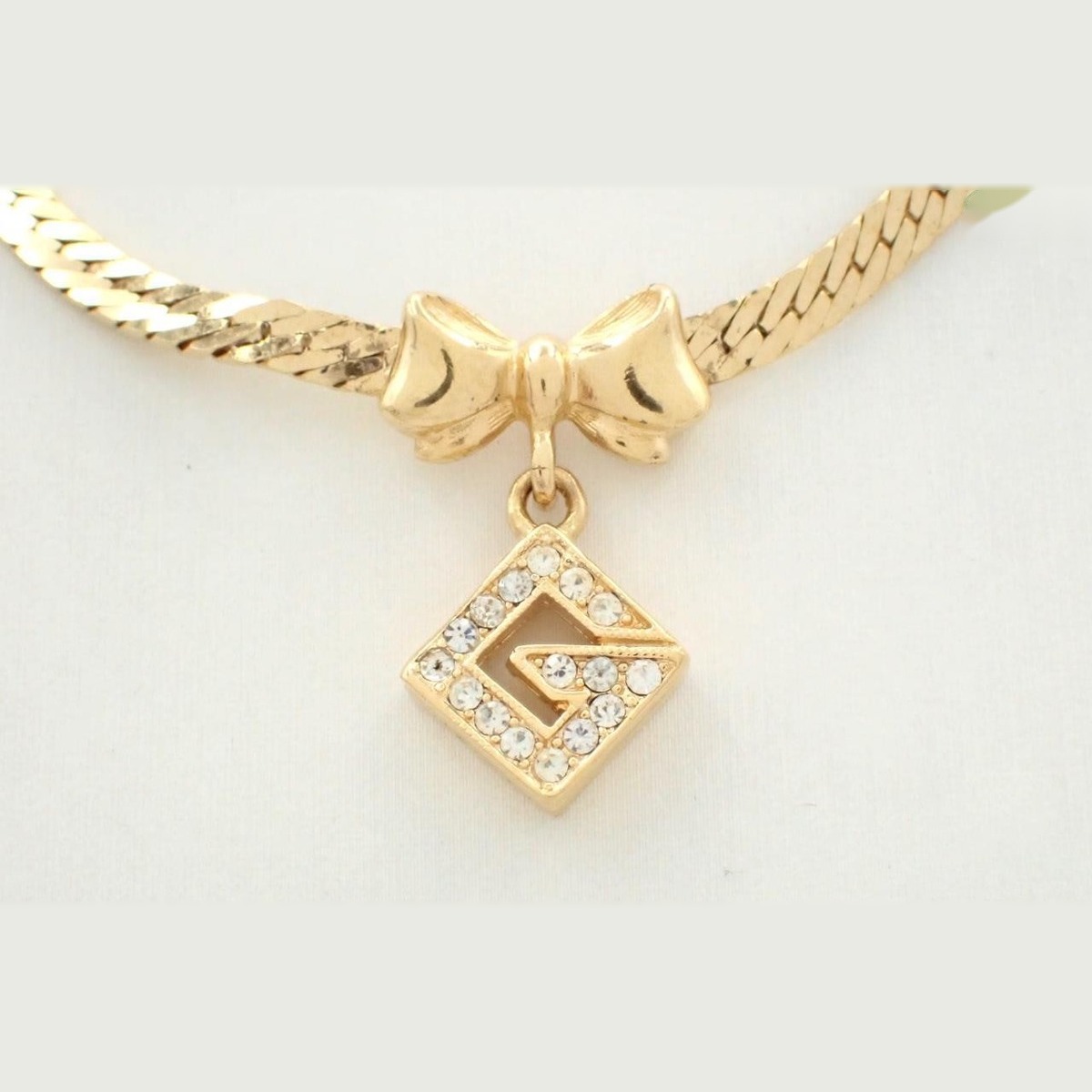 Givenchy Crystal Pave G Pendant